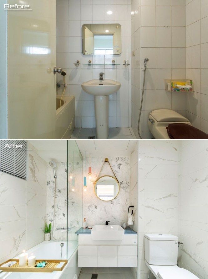 Antes y después en la reforma de un baño